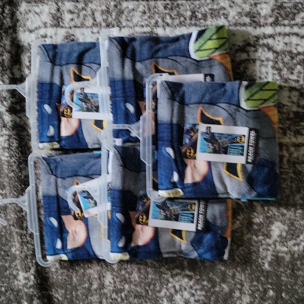 NWT (lot of 5) Batman kids  beach towel